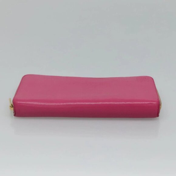 LOEWE Anagram Wallet Leather Pink Auth am7936 - Picture 12 of 16